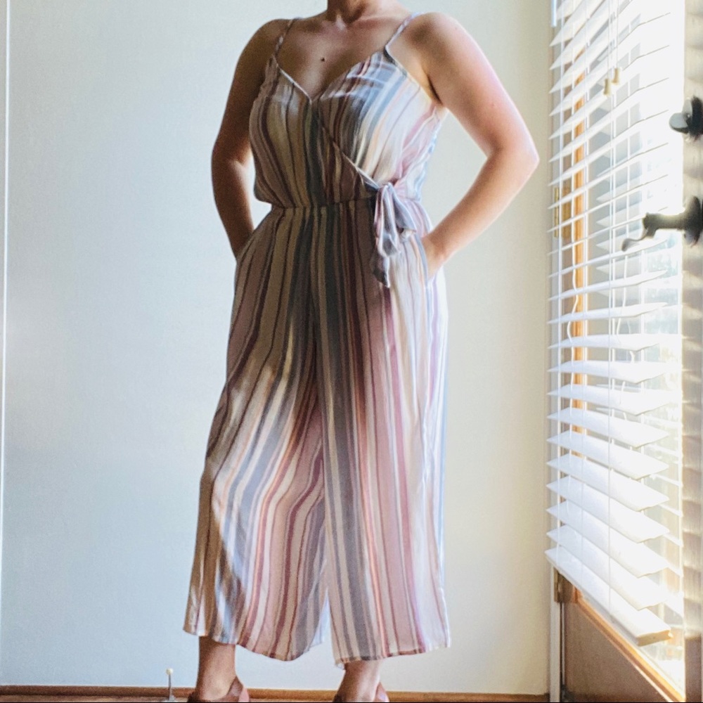 Striped Jumpsuit